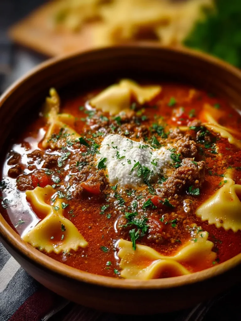 Homemade Lasagna Soup First Image