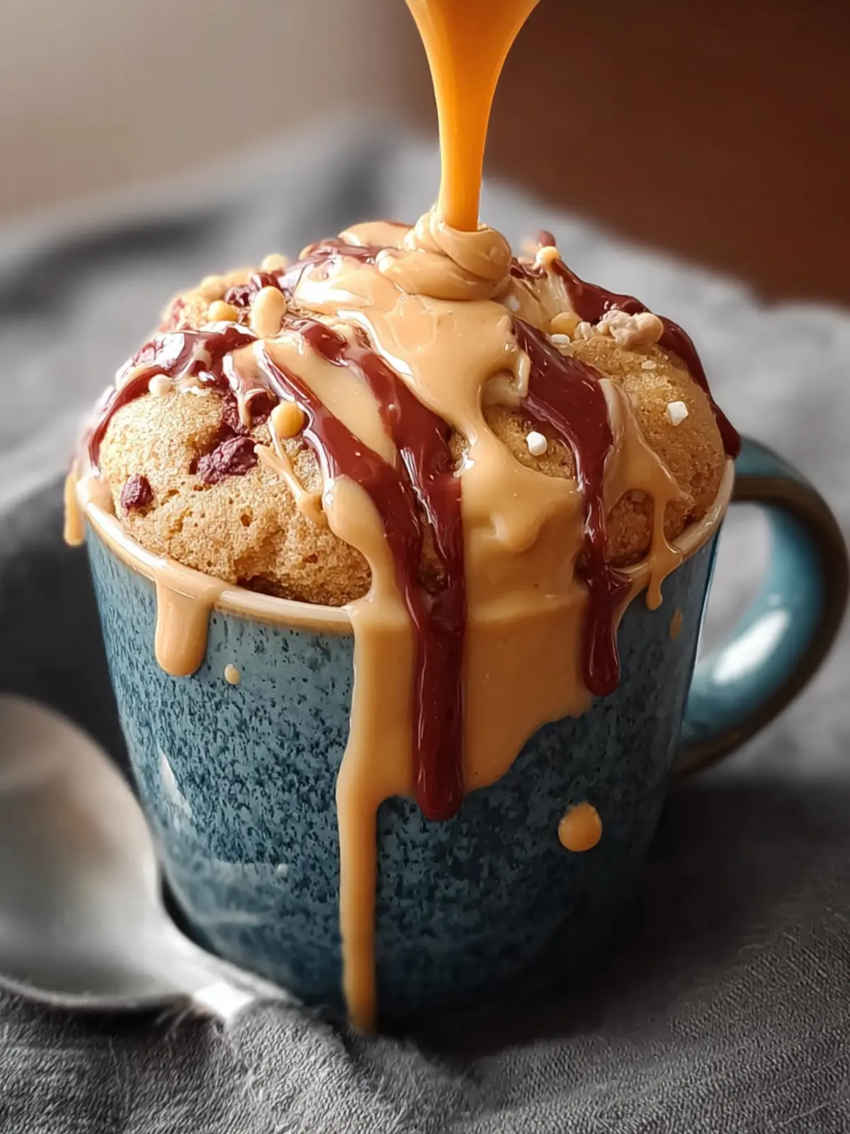 Quick Magic Peanut Butter Mug Cake First Image