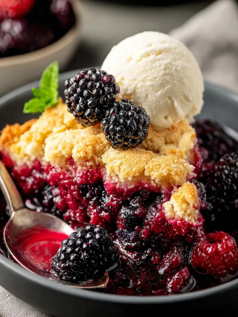 Blackberry Cobbler Recipe First Image