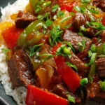 Slow Cooker Pepper Steak First Image