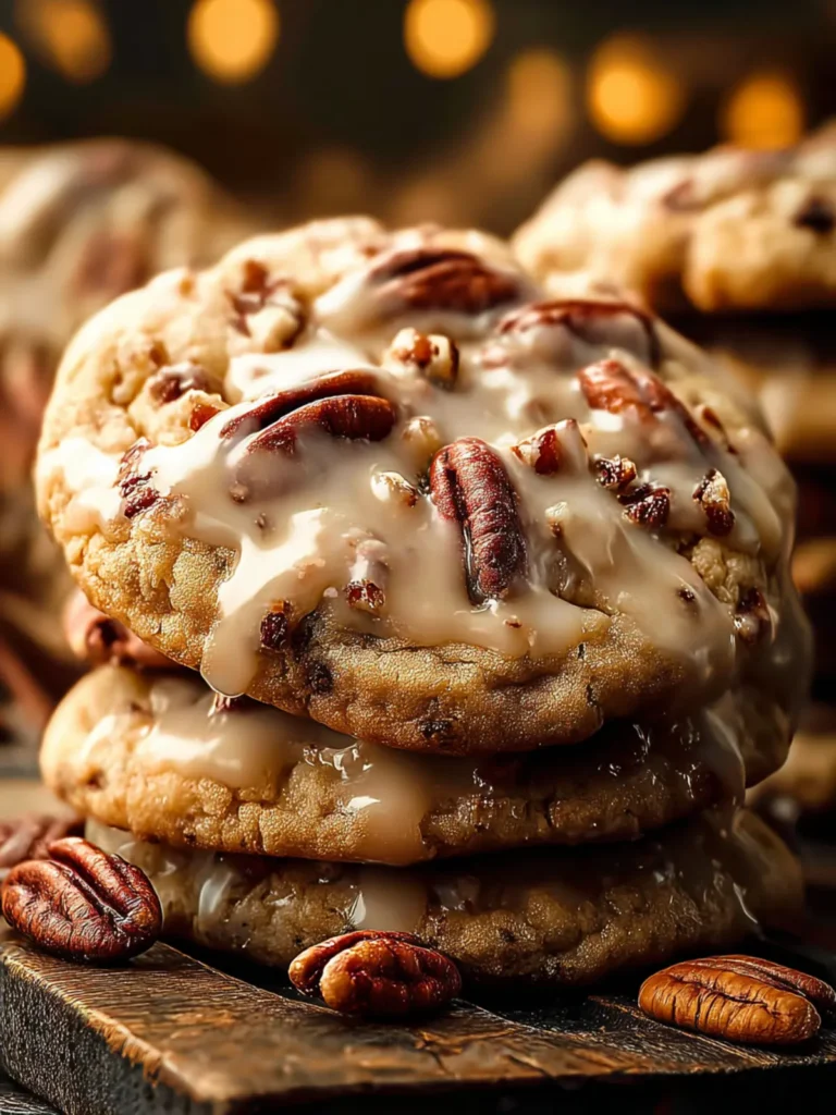 Frosted Butter Pecan Cookies First Image