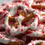 White Chocolate Peppermint Pretzels First Image