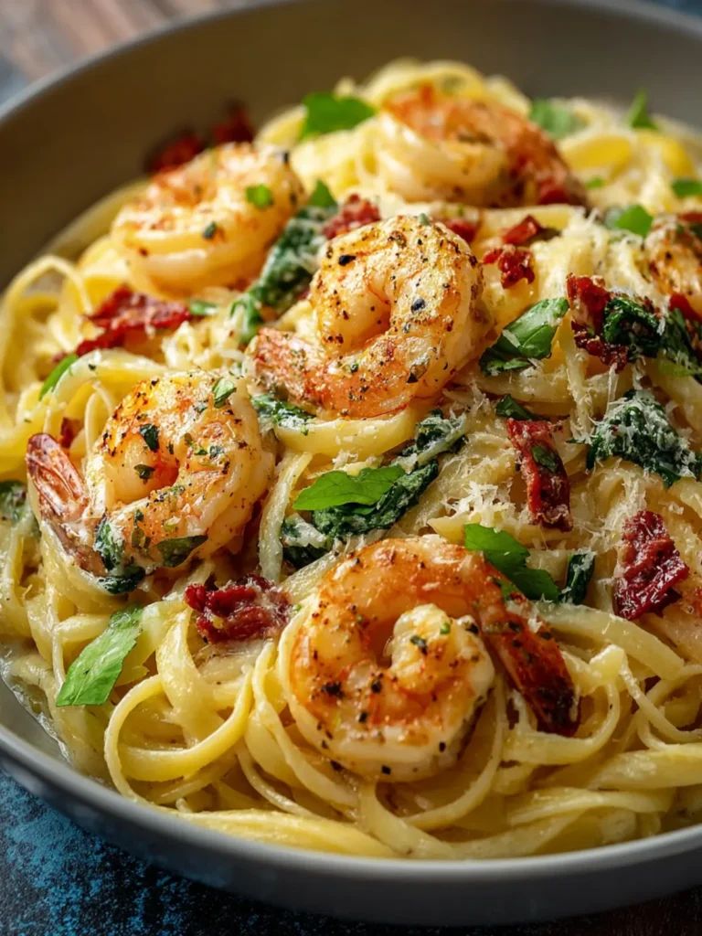 Creamy Garlic Shrimp Pasta First Image