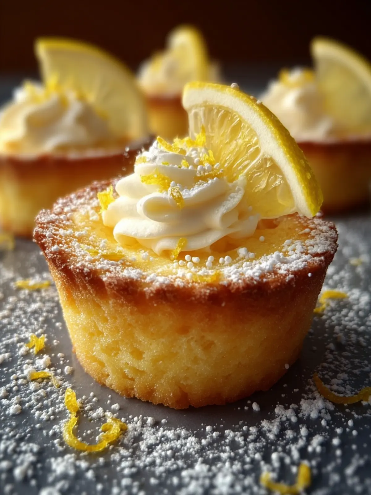 Mini Baby Lemon Impossible Pies First Image