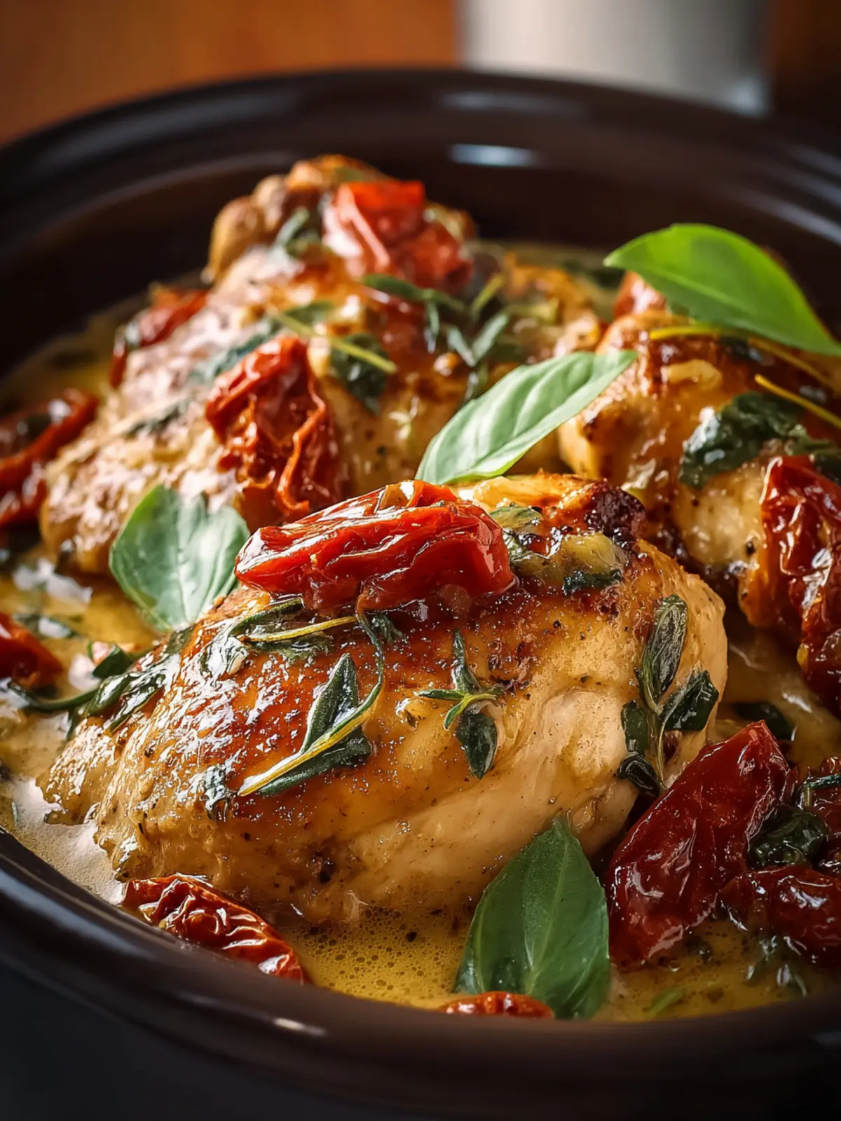 Crockpot Tuscan Chicken First Image