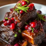 Crockpot Cranberry Beef Short Ribs First Image