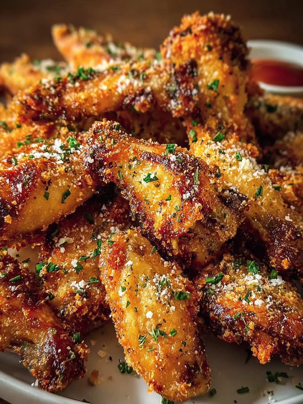 Crispy Air Fryer Parmesan Wings First Image