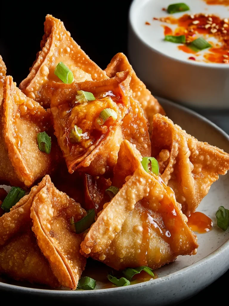 Crispy Buffalo Chicken Rangoons First Image