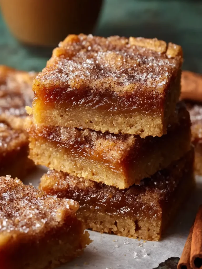 Brown Butter Cinnamon Sugar Cookie Bars First Image