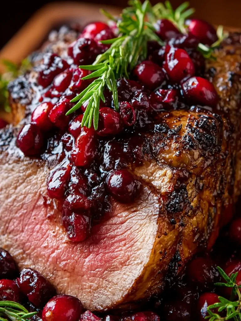 cranberry balsamic ribeye roast First Image