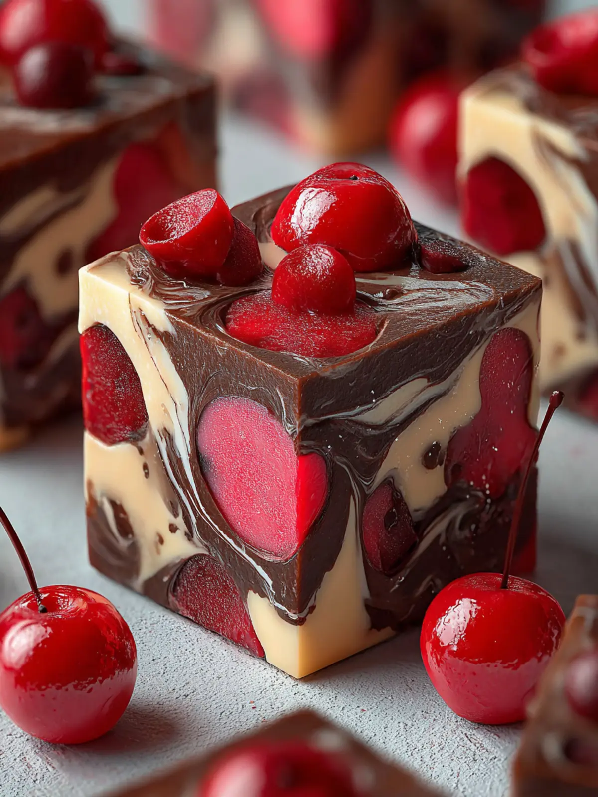 Irresistible Cherry Garcia Fudge First Image