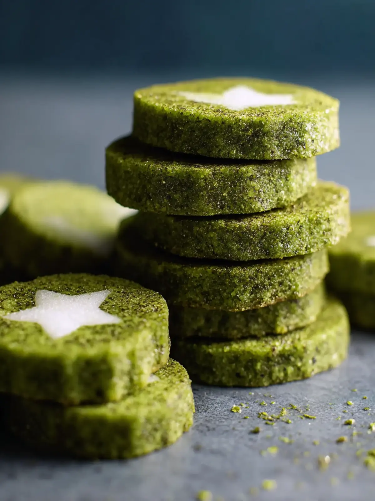 Gluten-free Matcha Shortbread Cookies First Image