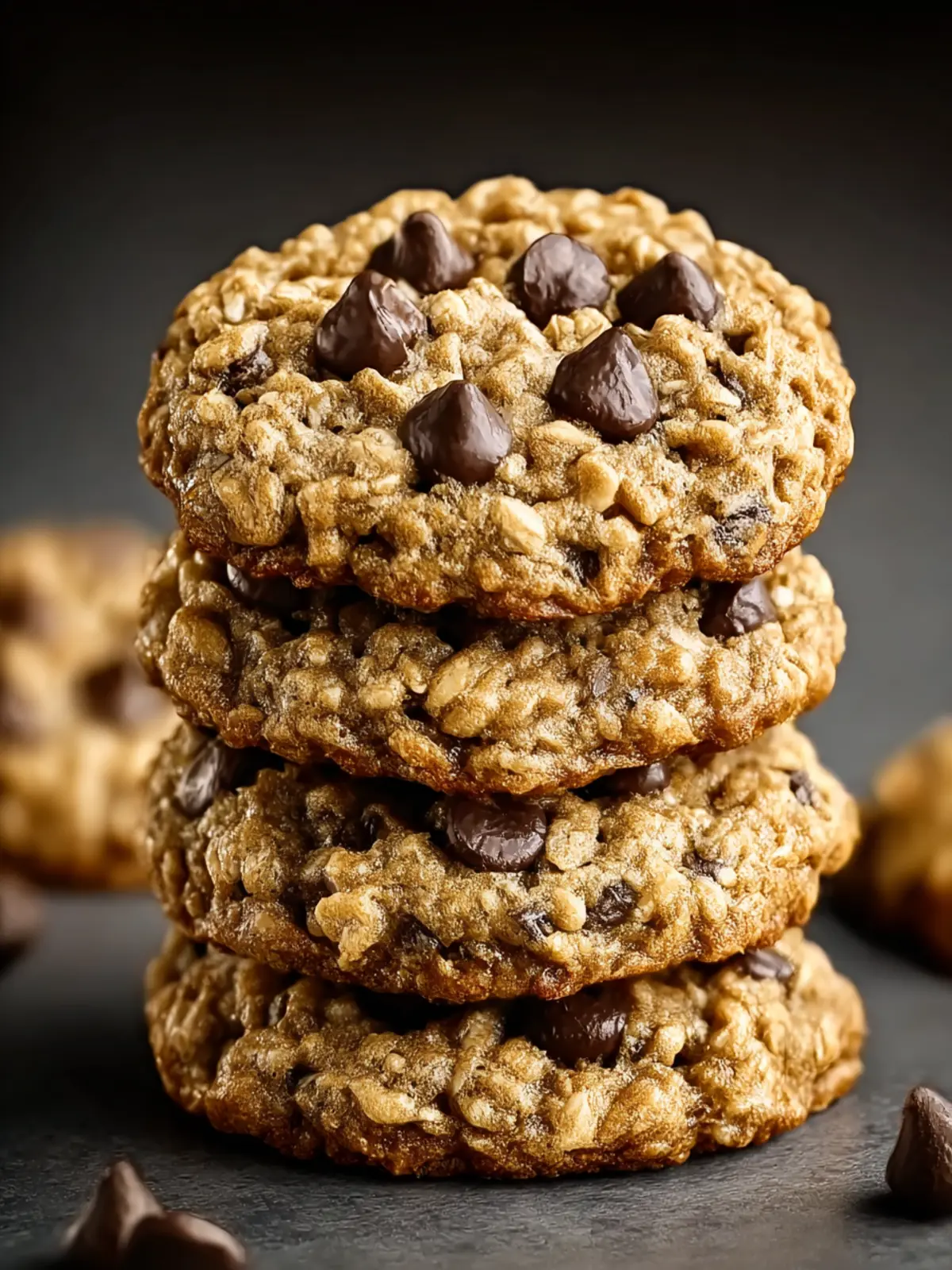 Chewy Oatmeal Chocolate Chip Cookies First Image