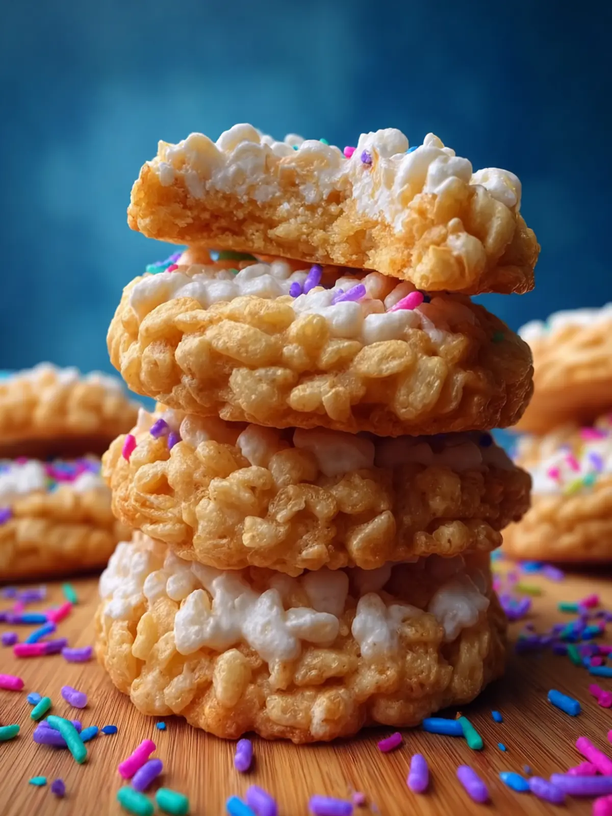 Rice Krispie Treat Cookies First Image