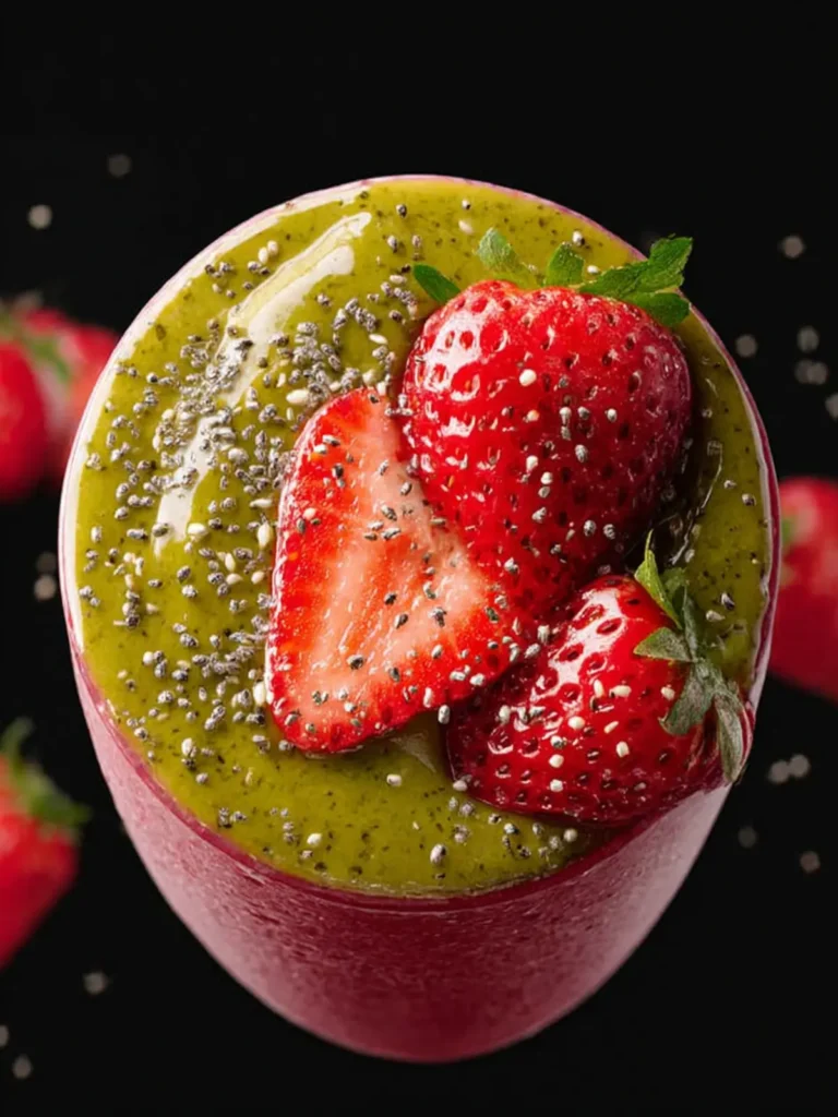 Strawberry Spinach Smoothie First Image