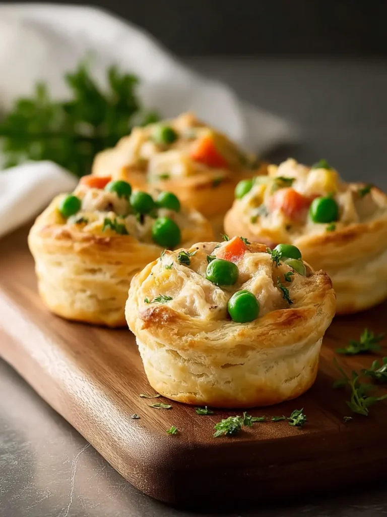 Chicken Pot Pie Bites with Biscuits First Image