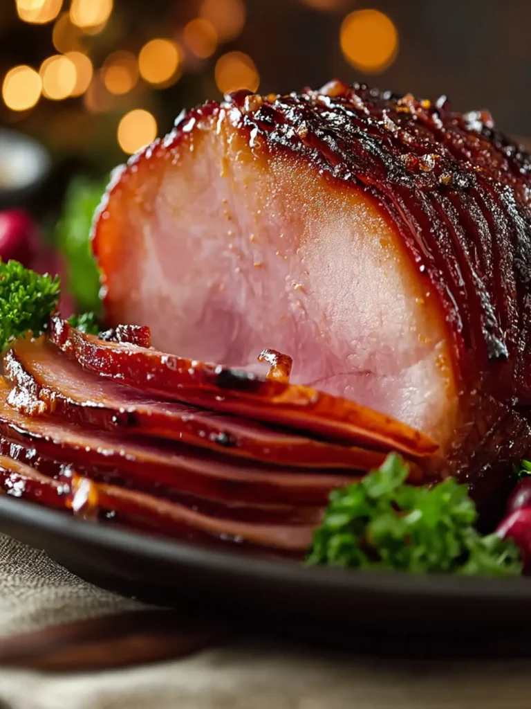 Slow Cooker Amish Christmas Ham First Image