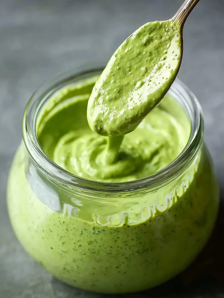 Easy Avocado Green Goddess Dressing with Greek Yogurt First Image