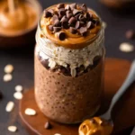 Chocolate Peanut Butter Overnight Oats First Image