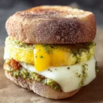 Pesto Egg Sandwich with Melty Mozzarella, Meal Prep First Image