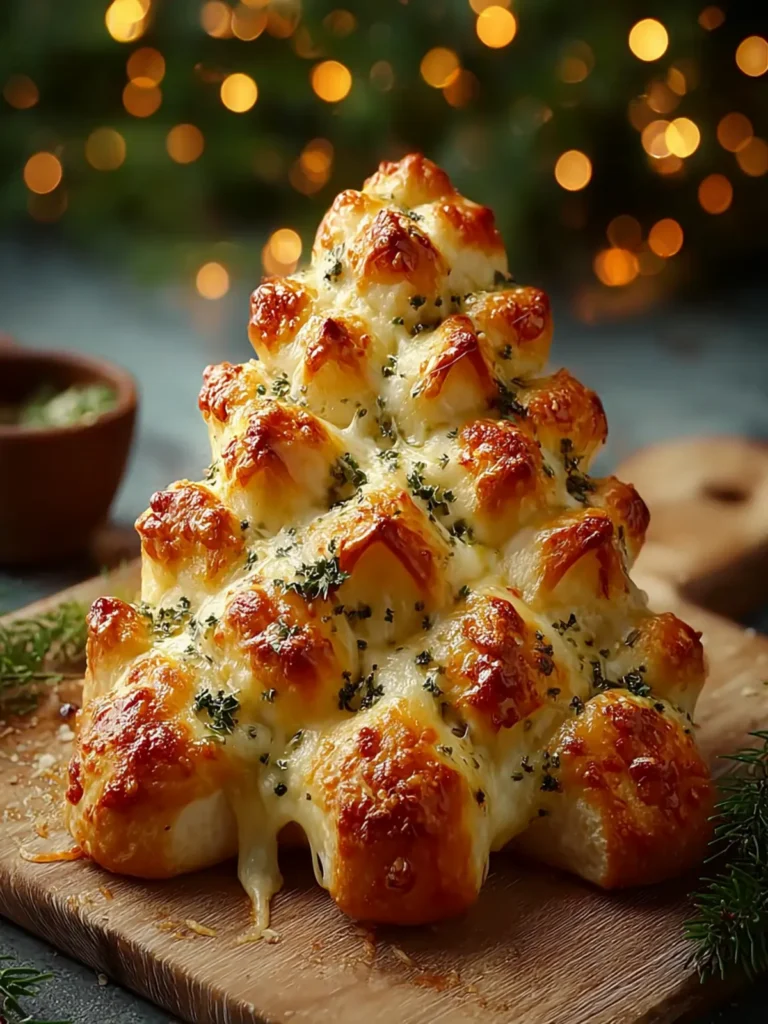 Cheesy Christmas Tree Bread First Image