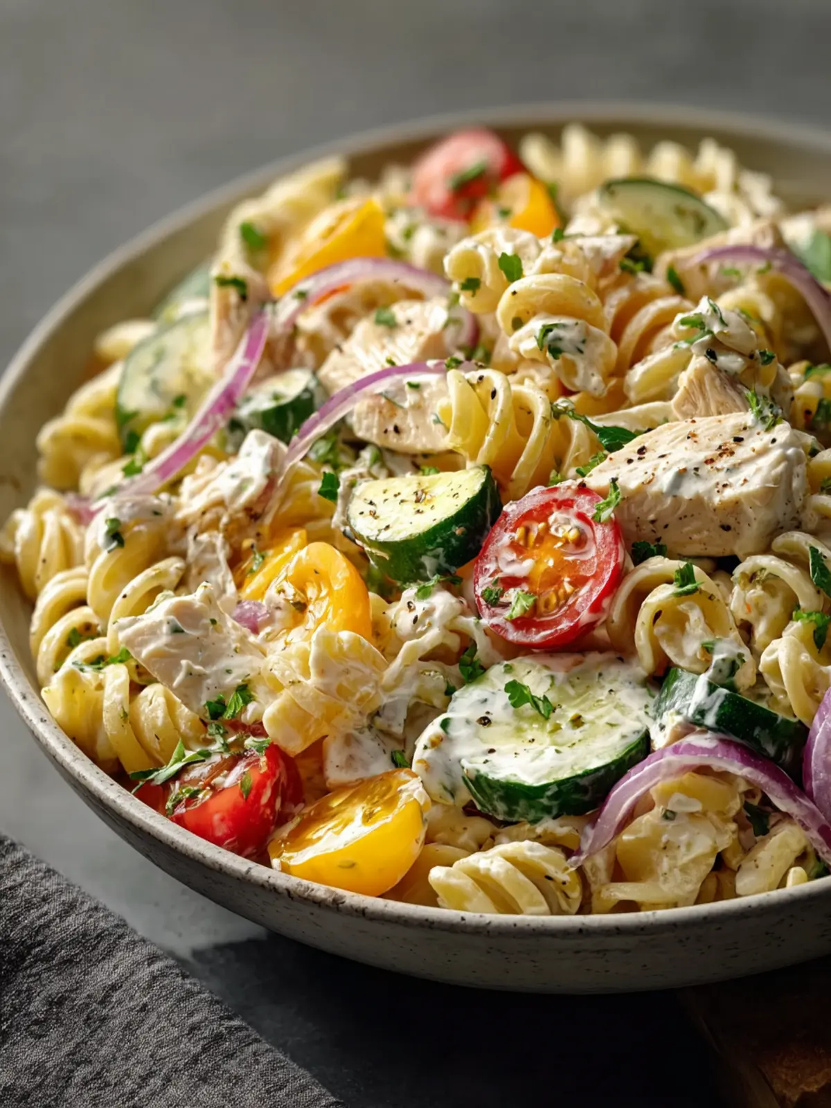 High-Protein Creamy Ranch Pasta Salad First Image
