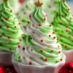 Christmas Tree Meringue Cookies First Image