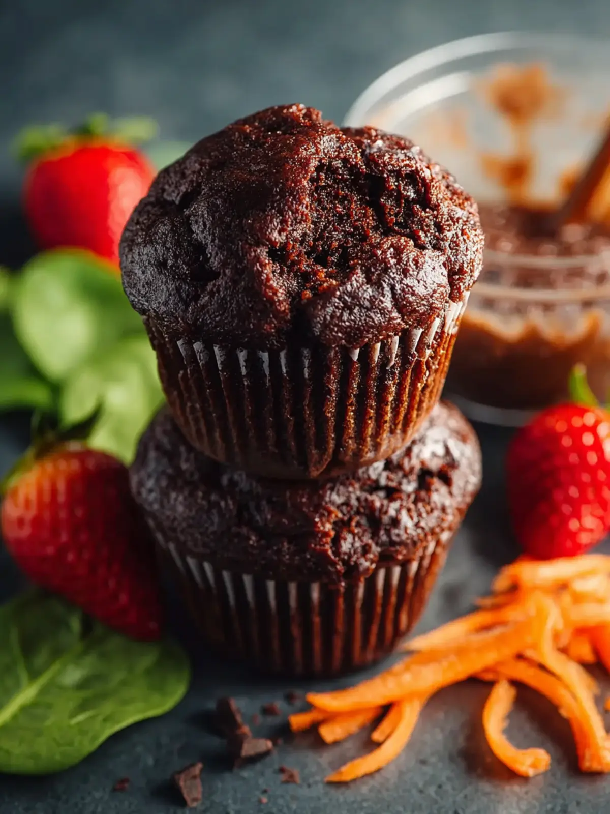 Healthy Chocolate Muffins First Image