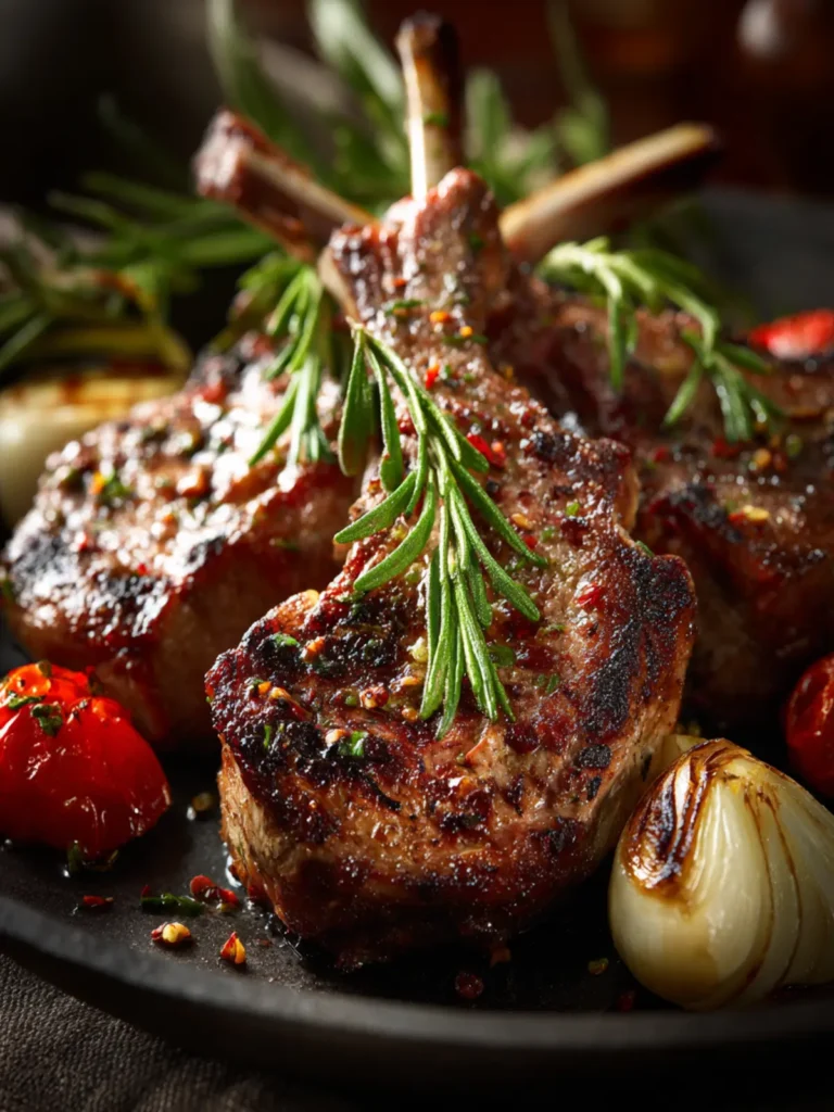 Italian Lamb Chops Recipe Marinated Garlic & Rosemary First Image