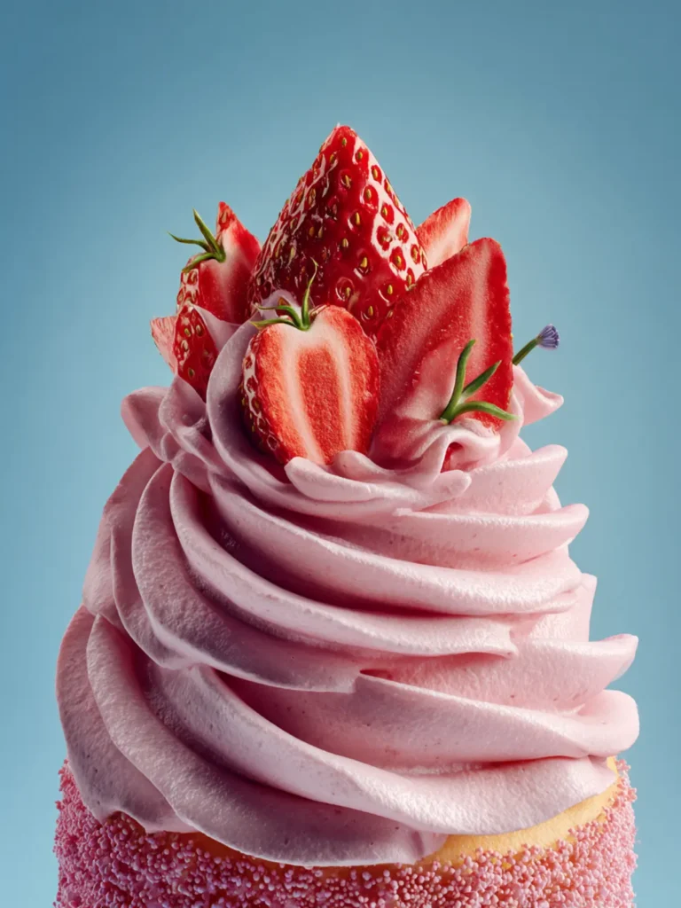 Strawberry Buttercream Frosting First Image