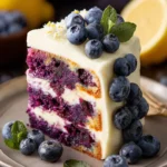 Blueberry Cake with Lemon Cream Cheese Frosting First Image
