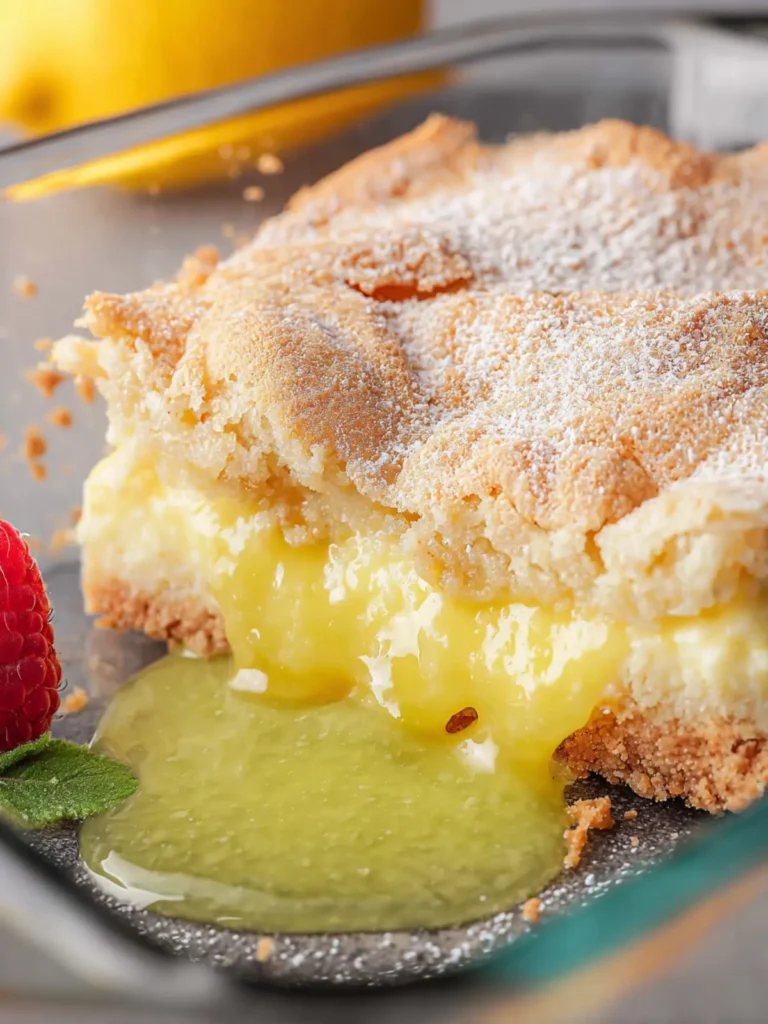 Lemon Cream Cheese Dump Cake First Image